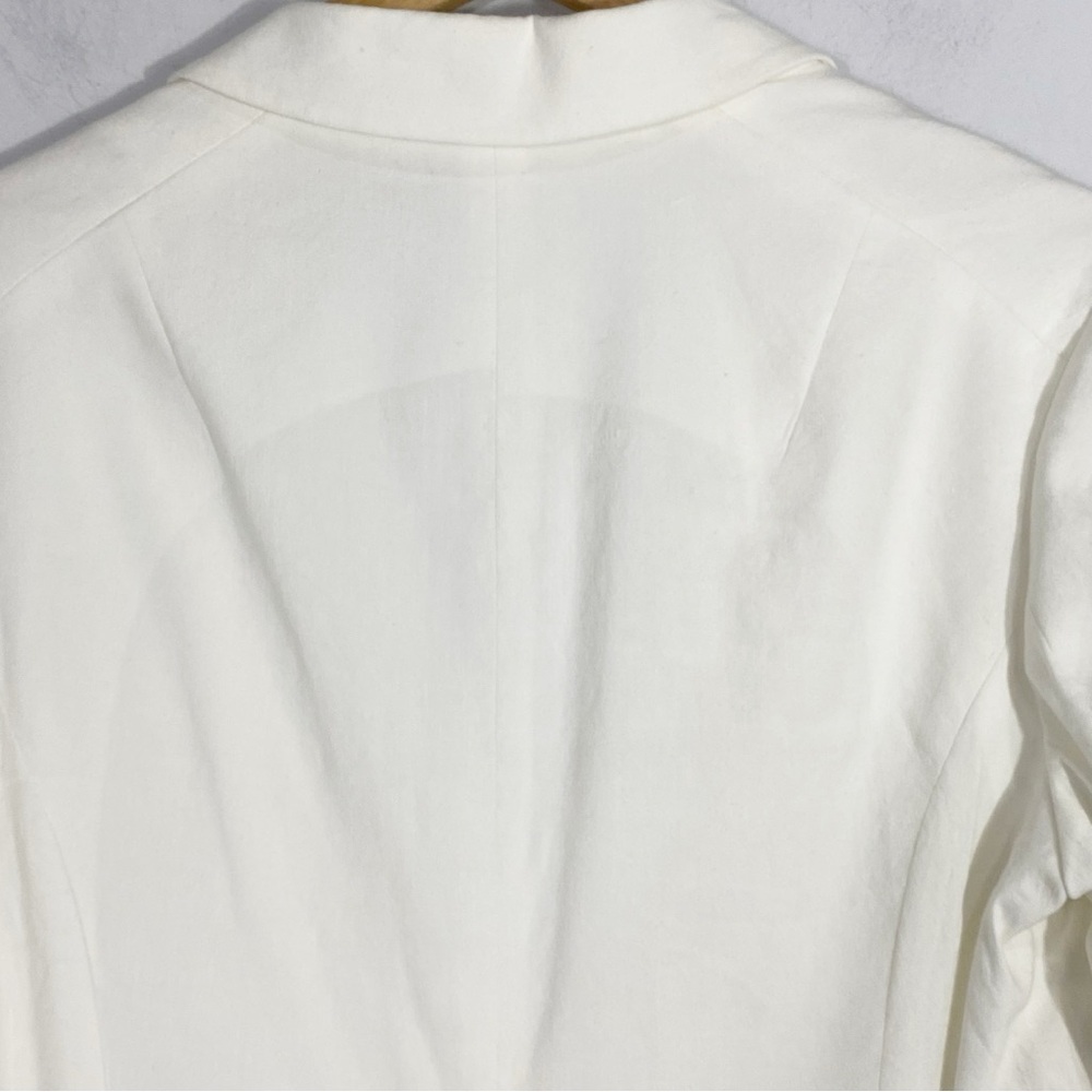 RAG & BONE Andre Linen Blend Blazer White - Picture 9 of 14